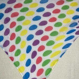 Bright Multi-Color Polka Dot Scarf